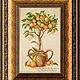 Order Orange tree. Hand embroidery cross. Svetlana Happy Embroidery. Livemaster. . Pictures Фото №3