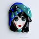 Order Brooch-pin: fusing, made of glass Ladies. LiliaGorbach Glass. Livemaster. . Brooches Фото №3