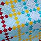 Одеяло детское  лоскутное Крестики-нолики. Одеяла. Лоскутные витражи. Ярмарка Мастеров.  Фото №6