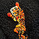 Pin Brooch: Graceful tiger, Brooches, Moscow,  Фото №1