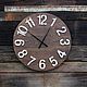 Wall clock made of barn boards, Mantel Clock, Liski,  Фото №1