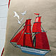 Decorative pillow ' Scarlet sails'. Pillow. pillowstown. My Livemaster. Фото №6