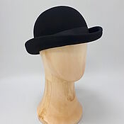 Аксессуары handmade. Livemaster - original item Felt hat bowler hat with a curved brim. Handmade.