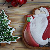 Сувениры и подарки handmade. Livemaster - original item Santa Claus set with a Christmas tree. Handmade.