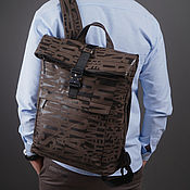 Сумки и аксессуары handmade. Livemaster - original item Men`s leather backpack 