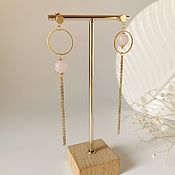 earrings: Earrings with pearls. Earrings with round pearls