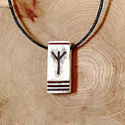 Фен-шуй и эзотерика handmade. Livemaster - original item Rune Of Algiz. Pendant of bone. protective amulet.. Handmade.
