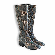 Обувь ручной работы handmade. Livemaster - original item Boots made from Python DEVOURI. Handmade.