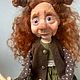 Баба -яга, интерьерная кукла ручной работы. Интерьерная кукла. Larsen.dolls. Интернет-магазин Ярмарка Мастеров.  Фото №2