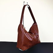 Сумки и аксессуары handmade. Livemaster - original item Women`s leather pul-ap bag in whiskey color. Bag. Handmade.