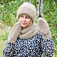 Fashionable winter down-filled set of 'chunky Marshmallow '. Headwear Sets. Down shop (TeploPuha34). Online shopping on My Livemaster.  Фото №2