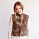 Felted vest ' Chocolate mix'. Vests. Katherine Markina (markinaek). Online shopping on My Livemaster.  Фото №2