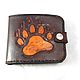 Order Leather purse embossed Bear claw. Tatiana (Leather bracelets). Livemaster. . Wallets Фото №3