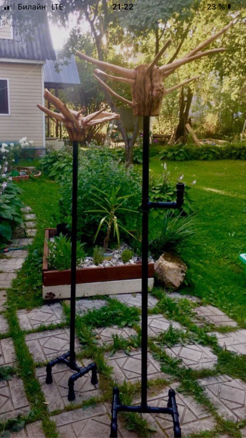 Дизайнерские Напольные Вешалки из корня сливы Лофт купить в интернет ...