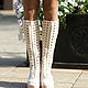Order Summer boots 'nick'. KnittedBoots. Livemaster. . High Boots Фото №3