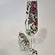 Glasses 'Delicate Roses' with stained glass painting (Pair). Wine Glasses. vitrazhnaya-rospis (vitrazhnaya-rospis). My Livemaster. Фото №11
