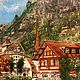 Order Oil painting of magnificent Switzerland against the background of mountains.Painting landscape. sharaeva-elena. Livemaster. . Pictures Фото №3