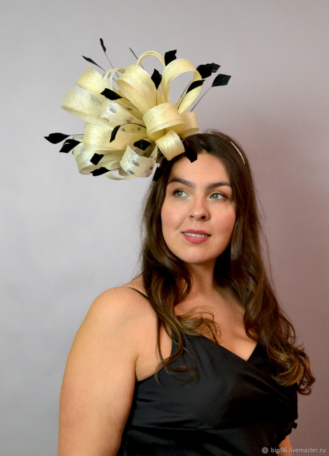 Вечерняя шляпка \"Крем брюле\" в интернет-магазине Ярмарка Мастеров по ...