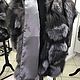 Жилет оверсайз из меха лисы, на подкладке, застежки крючки. Шубы. MAGICFURSHOP фурнитура, мех, кожа, ткани, скорняжные материалы, готовы. Ярмарка Мастеров.  Фото №4