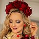 Ободок «Red Flower», Диадемы, Екатеринбург,  Фото №1