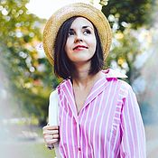Одежда handmade. Livemaster - original item Dress striped shirt 