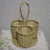 Для дома и интерьера handmade. Livemaster - original item A stand for cutlery woven from a vine. Handmade.