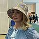 Шляпка из рафии « Квадраты». Шляпы. Бейсембаева Елена (elenbeis). Ярмарка Мастеров.  Фото №8