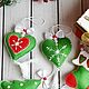 Christmas tree toy in the shape of a heart. Christmas decorations. Natka-chudinka. Online shopping on My Livemaster.  Фото №2