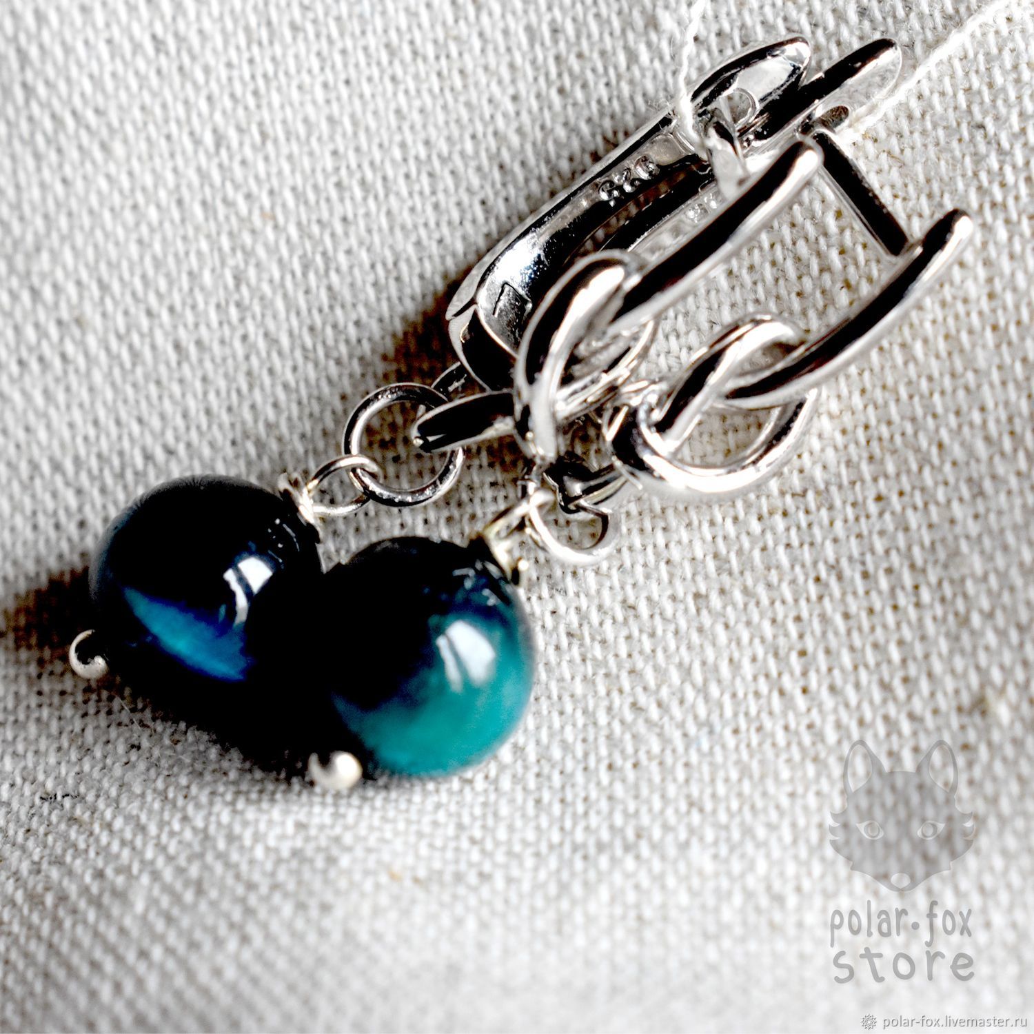 Серьги классические: Узелки с тигровым глазом – заказать на Ярмарке ...