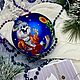 The ball 'Snowman and Bunny'. Christmas decorations. mariya212. Online shopping on My Livemaster.  Фото №2
