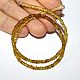 Заказать Желтые сапфиры 3мм нить 33,5см. Beads. Ярмарка Мастеров. . Бусины Фото №3