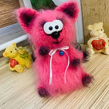 Игрушки: мартовский кот обормот. Наталья Смолкина. (Vjzanka). Для дома и интерьера ручной работы - Ярмарка Мастеров Для дома и интерьера ручной работы. Ярмарка Мастеров - ручная работа Игрушки: мартовский кот обормот. Handmade.