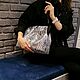 Большая кожаная сумка в зебру черно-белая зебра блестящая сумка дерево. Классическая сумка. СУМКИ  РИДИКЮЛИ  СОЛОХИ  ОБОДКИ. Ярмарка Мастеров.  Фото №6