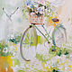 Flower wind. Bicycles. Картины. Annet Loginova. Ярмарка Мастеров.  Фото №4