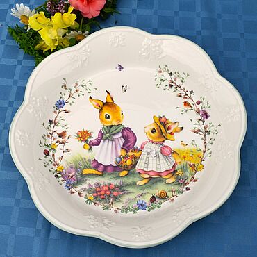 Villeroy & Boch . Пасхальное блюдо "Весенняя фантазия".. . Посуда ручной работы - Ярмарка Мастеров Посуда ручной работы. Ярмарка Мастеров - ручная работа Villeroy & Boch . Пасхальное блюдо "Весенняя фантазия".. Handmade.