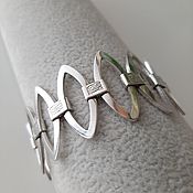 Винтаж: РЕЗЕРВ Винтажные серьги из серебра с марказитами и вставками