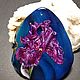 Order Pendant lacquer miniature Purple iris painting on stone. Olesy Losygina. Livemaster. . Pendant Фото №3