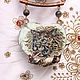 Necklace Lion Lioness. Copper, painting, garnet, quartz, pyrite. Necklace. BENANDLU. My Livemaster. Фото №4