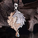 Colgantes emparejados con piedras: zorro y lobo, Pendant, Moscow,  Фото №1