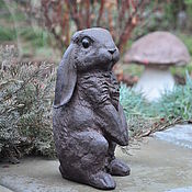 Дача и сад handmade. Livemaster - original item Rabbit lop-eared cast iron polystone symbol of the year 2023 bunny. Handmade.