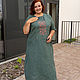 Linen dress  eucalyptus colour. Dresses. NATALINI. My Livemaster. Фото №5