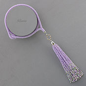 Украшения handmade. Livemaster - original item Waiting for spring - purple with pendant with bead brush. Handmade.