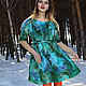 Dress 'Mistress of copper mountain' felted. Dresses. Allayarova Lira (lira-felt). Online shopping on My Livemaster.  Фото №2
