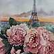 painting Evening peonies of Paris, Pictures, Moscow,  Фото №1