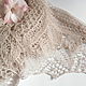 Shawl cashmere openwork knitting, a gift for woman pearl pink, pink flower, dusty rose, light shawl, pastel, beige, fall fashion, cashmere shawl
