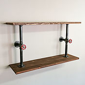 Для дома и интерьера handmade. Livemaster - original item Pipe bracket for shelf in Loft style, Industrial. Handmade.