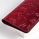 Red leather wallet. Wallets. Two Starlings. My Livemaster. Фото №6