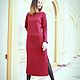 Order Warm elegant dress ' Wine pigtail'. Alexandra Maiskaya. Livemaster. . Dresses Фото №3