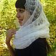 91 Snood scarf, knitted, fur, accessories. shawls, stoles, Snudy1, Orenburg,  Фото №1