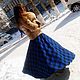 Long warm skirt tartan floor patch pocket 'frost'. Skirts. ALISA. Online shopping on My Livemaster.  Фото №2